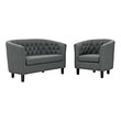 clear egg chair Modway Furniture Sofas and Armchairs Gray