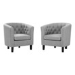 chaise lounge with back Modway Furniture Sofas and Armchairs Light Gray