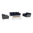 sectional sofa convertible bed Modway Furniture Sofa Sectionals White Navy
