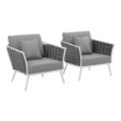 contemporary occasional chairs Modway Furniture Sofa Sectionals White Gray