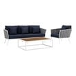 right facing chaise Modway Furniture Sofa Sectionals White Navy