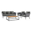 modern sofa bed sectional Modway Furniture Sofa Sectionals Gray Charcoal