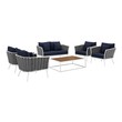 large soft sectional sofas Modway Furniture Sofa Sectionals White Navy