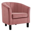 leather club armchair Modway Furniture Sofas and Armchairs Dusty Rose