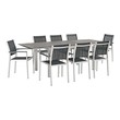 best fabric for dining room chairs Modway Furniture Dining Sets Silver Black