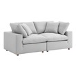 brown sofa sleeper Modway Furniture Sofas and Armchairs Light Gray