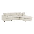 large sectional couch Modway Furniture Sofas and Armchairs Light Beige