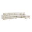 green leather sectional couch Modway Furniture Sofas and Armchairs Light Beige