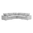 mid century modern convertible sofa Modway Furniture Sofas and Armchairs Light Gray