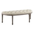ottoman leather white Modway Furniture Benches and Stools Beige