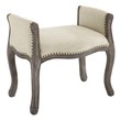 velvet chesterfield ottoman Modway Furniture Benches and Stools Beige