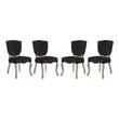 contemporary dining table chairs Modway Furniture Dining Chairs Black