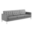 gray and black sectional couch Modway Furniture Sofas and Armchairs Silver Gray