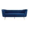 white modern leather sofa Modway Furniture Sofas and Armchairs Navy