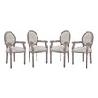 small dining table and chairs set Modway Furniture Dining Chairs Beige