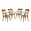 contemporary upholstered dining chairs Modway Furniture Dining Chairs Walnut