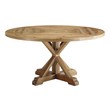 round modern dining table for 6 Modway Furniture Bar and Dining Tables Dining Room Tables Brown