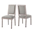 pink velvet dining room chairs Modway Furniture Dining Chairs Light Gray