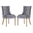 two chair dining table set Modway Furniture Dining Chairs Gray