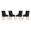 small dinette table with two chairs Modway Furniture Dining Chairs Dining Room Chairs Black