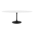 gray dining table for 8 Modway Furniture Bar and Dining Tables Black White