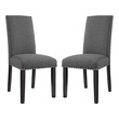 dining room set with blue chairs Modway Furniture Dining Chairs Gray