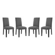 velvet chairs dining Modway Furniture Dining Chairs Gray
