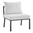 red arm chair Modway Furniture Bar and Dining Gray White
