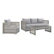 corner sofa garden furniture Modway Furniture Sofa Sectionals Gray Gray
