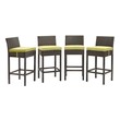 navy velvet bar stools Modway Furniture Bar and Dining Brown Peridot