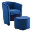navy blue leather bench Modway Furniture Sofas and Armchairs Navy