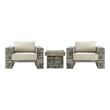 all white patio furniture Modway Furniture Sofa Sectionals Light Gray Beige