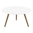 small table bench Modway Furniture Tables Walnut White