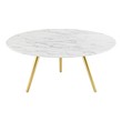 best glass coffee tables Modway Furniture Tables Gold White