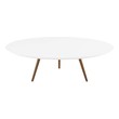 small coffee table with storage Modway Furniture Tables Walnut White