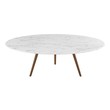 black rattan coffee table outdoor Modway Furniture Tables Walnut White