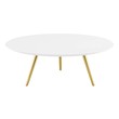 cocktail table and end tables Modway Furniture Tables Gold White