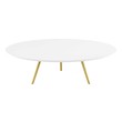 black and glass coffee table set Modway Furniture Tables Gold White