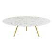 black and white square coffee table Modway Furniture Tables Gold White