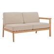 round chaise sectional Modway Furniture Sofa Sectionals Natural Taupe