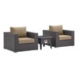 best outdoor patio lounge sets Modway Furniture Sofa Sectionals Espresso Mocha