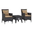 patio porch chairs Modway Furniture Bar and Dining Espresso Mocha