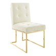 modern farmhouse kitchen chairs Modway Furniture Dining Chairs Gold Ivory