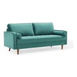 small sleeper couch for sale Modway Furniture Sofas and Armchairs Teal