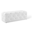 ottoman bench cushion Modway Furniture Benches and Stools White