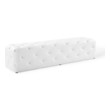 velour bench Modway Furniture Benches and Stools White