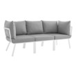 trendy sofa design Modway Furniture Sofa Sectionals White Gray