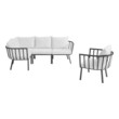 out doors furniture Modway Furniture Sofa Sectionals Gray White
