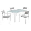 aluminium patio furniture sets Modway Furniture Sofa Sectionals White Gray