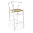 contemporary bar stools for kitchen islands Modway Furniture Bar and Counter Stools White